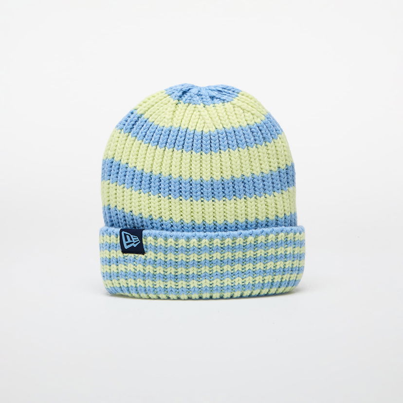 Mössa New Era Knit Medium Stripe Beanie Pastel Blue Universal Turkos | 60565458