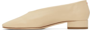 Kläder Aeyde Aeyde Delia Leather Ballerina Flats Beige | A11-FL-GLVR25BL18-FW24-957-007, 2