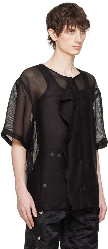 Väst Feng Chen Wang Feng Chen Wang Layered Mesh Vest Svart | FUS17JK10, 3
