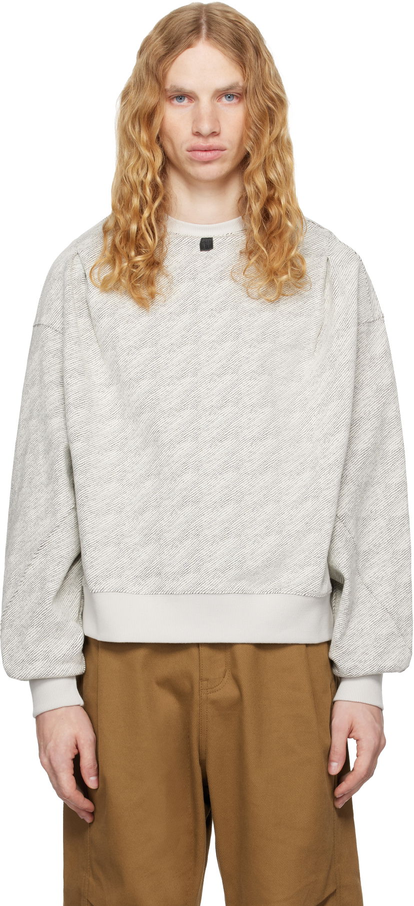 Sweatshirt ADER ERROR Tetraight Product. 43 Sweatshirt Vit | BN01FWSW0104BK