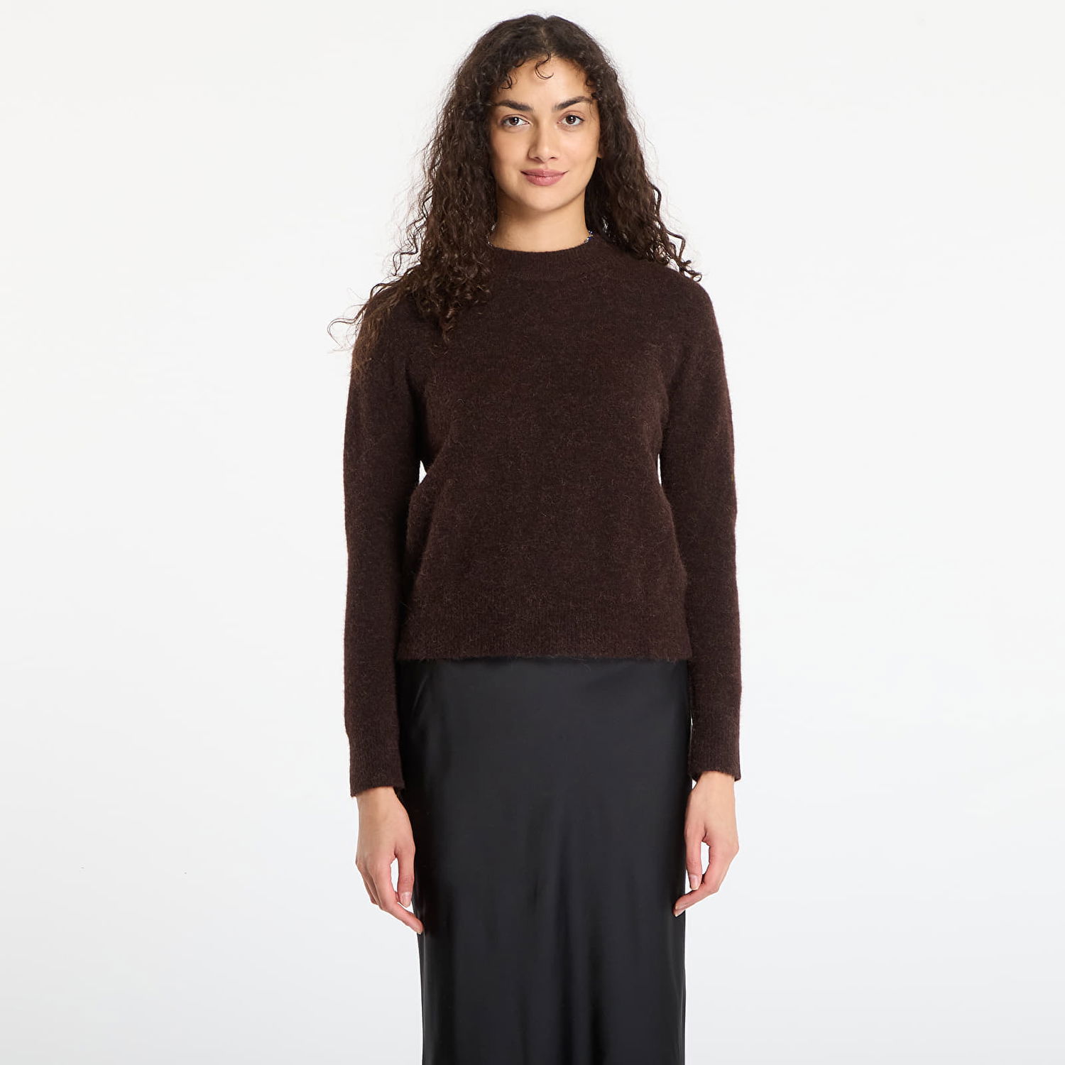 Sweater Samsoe Samsoe Sweater Anour O-N Brun | F18422025_191111TCX, 0