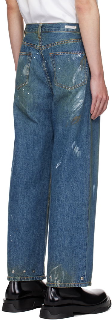 Jeans Helmut Lang Wide Leg Painted Jeans Blå | O05DM204, 2
