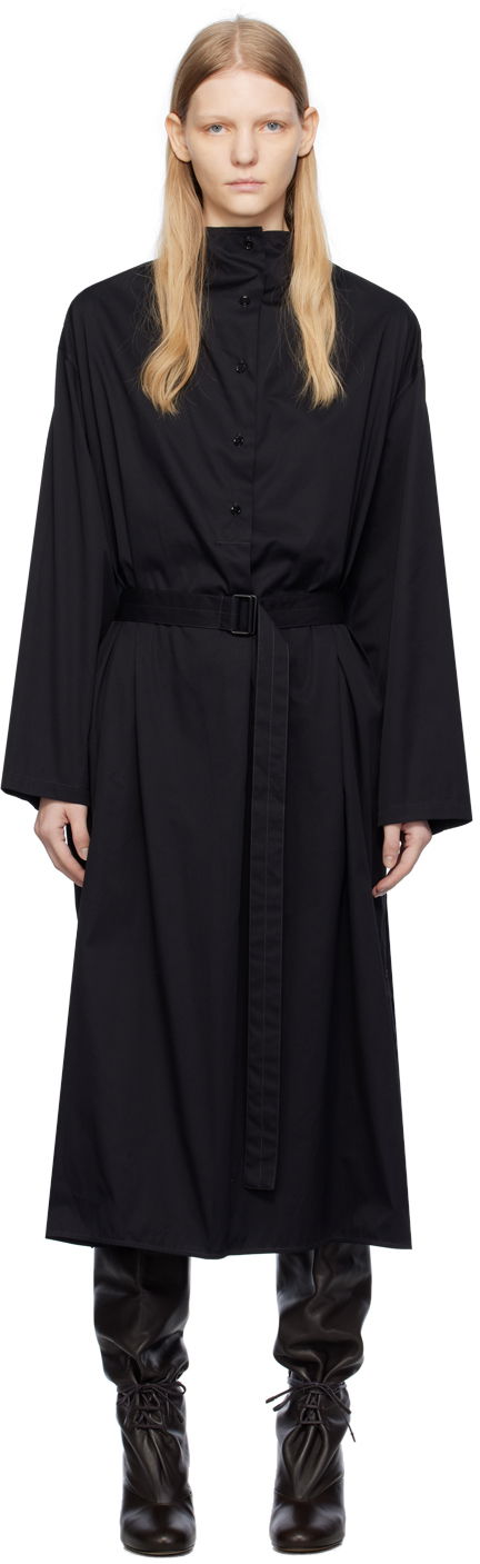 Skjorta LEMAIRE LEMAIRE Housse Midi Dress Svart | DR1040 LF824