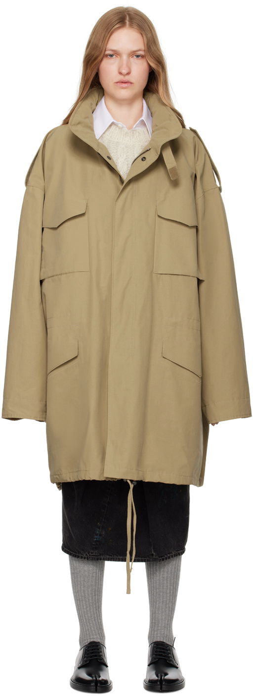 Parkas Maison Margiela Hooded Jacket Beige | S51AM0494 M35233