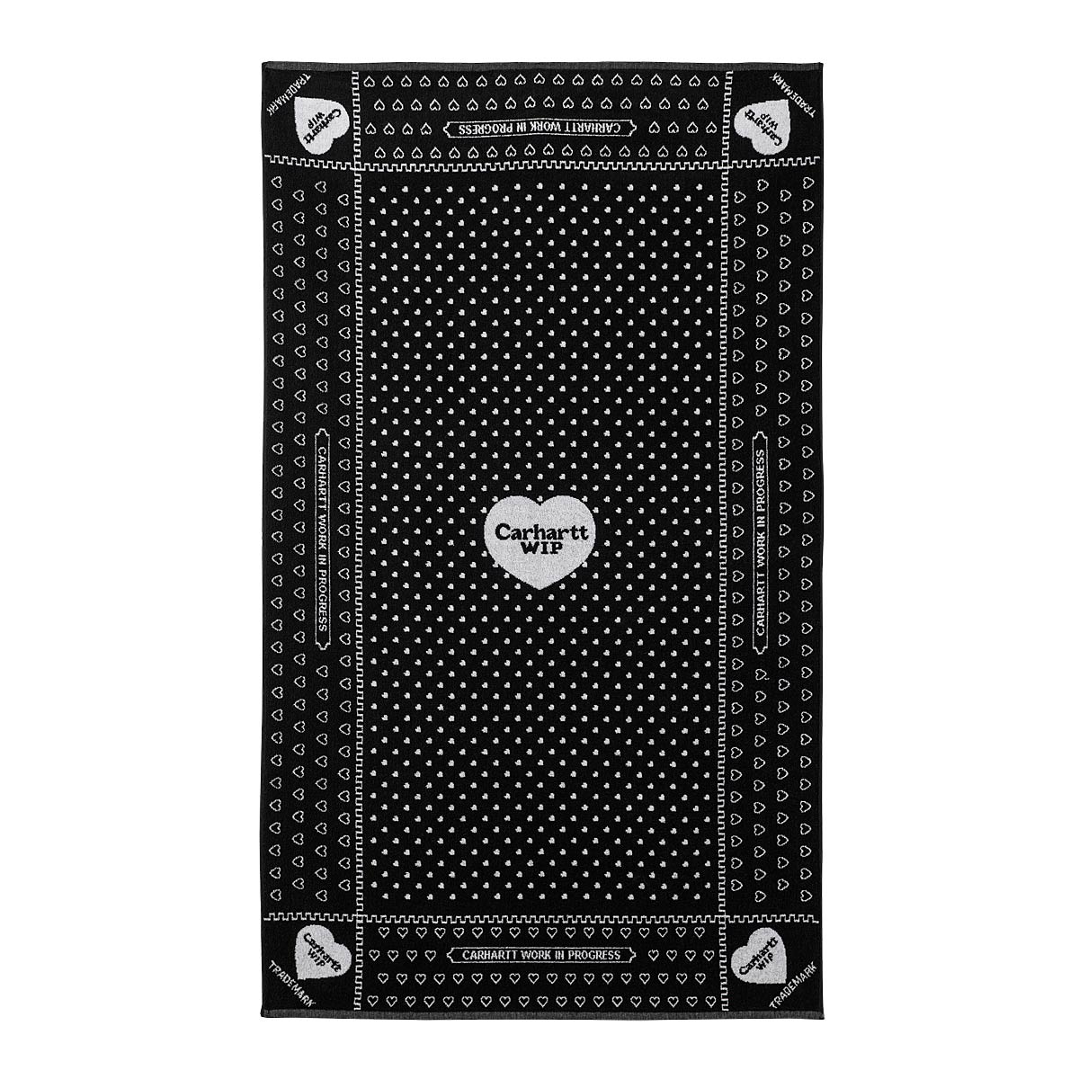 Flexstyle Carhartt WIP Heart Bandana Towel Svart | I033266.28CXX, 1