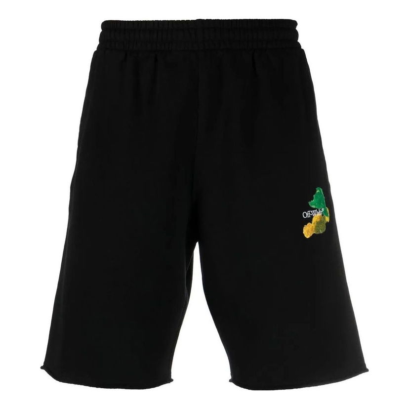 Shorts Off-White Brush Arrow Bermuda Shorts Svart | OMCI006S23FLE0021084
