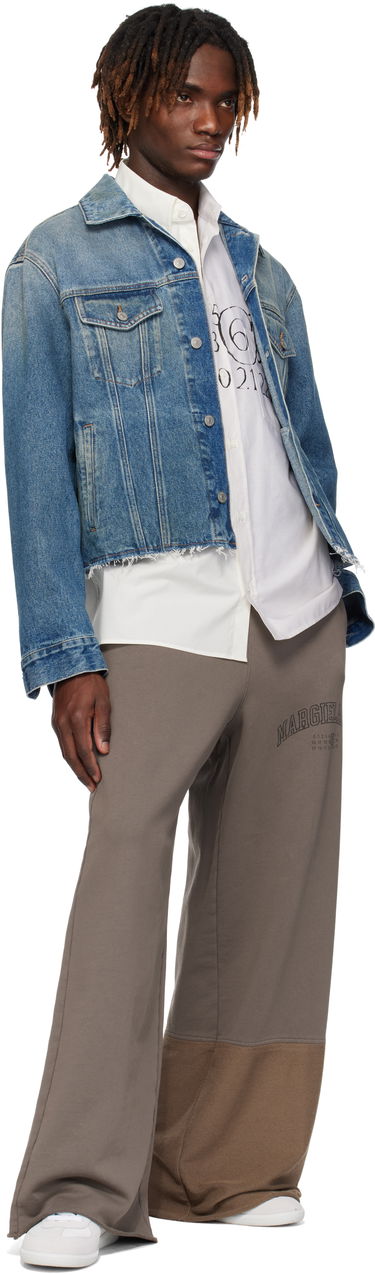Träningsbyxor Maison Margiela MM6 Maison Margiela Washed Sweatpants Grå | SH0KA0041 MTJ016, 3