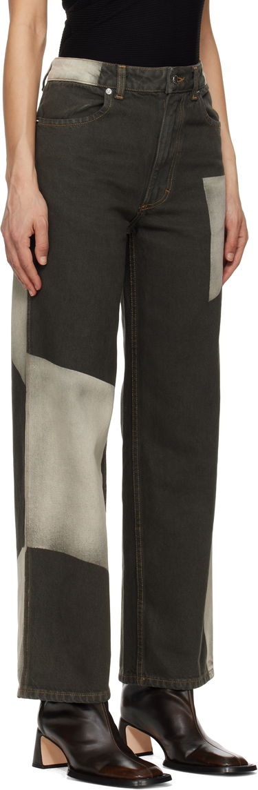 Jeans Eckhaus Latta Eckhaus Latta Wide Leg Jeans Grön | 334-EL-PS25-T -, 1