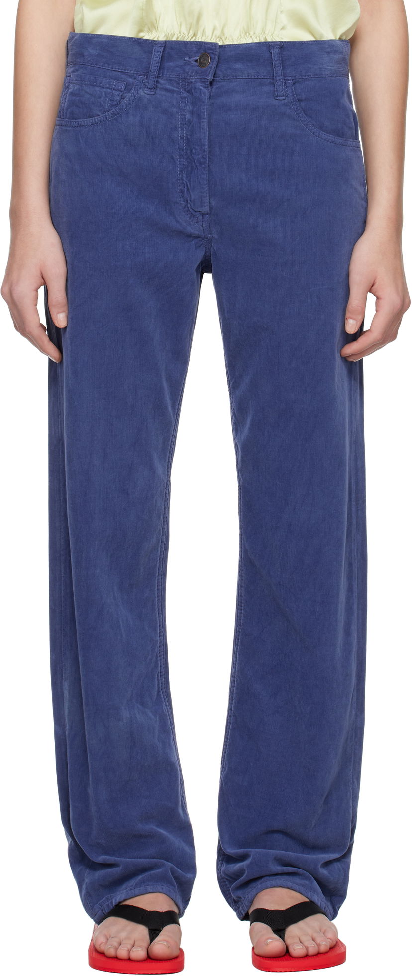 Byxor The Row The Row Tarley Corduroy Trousers Blå | 8766-W3737