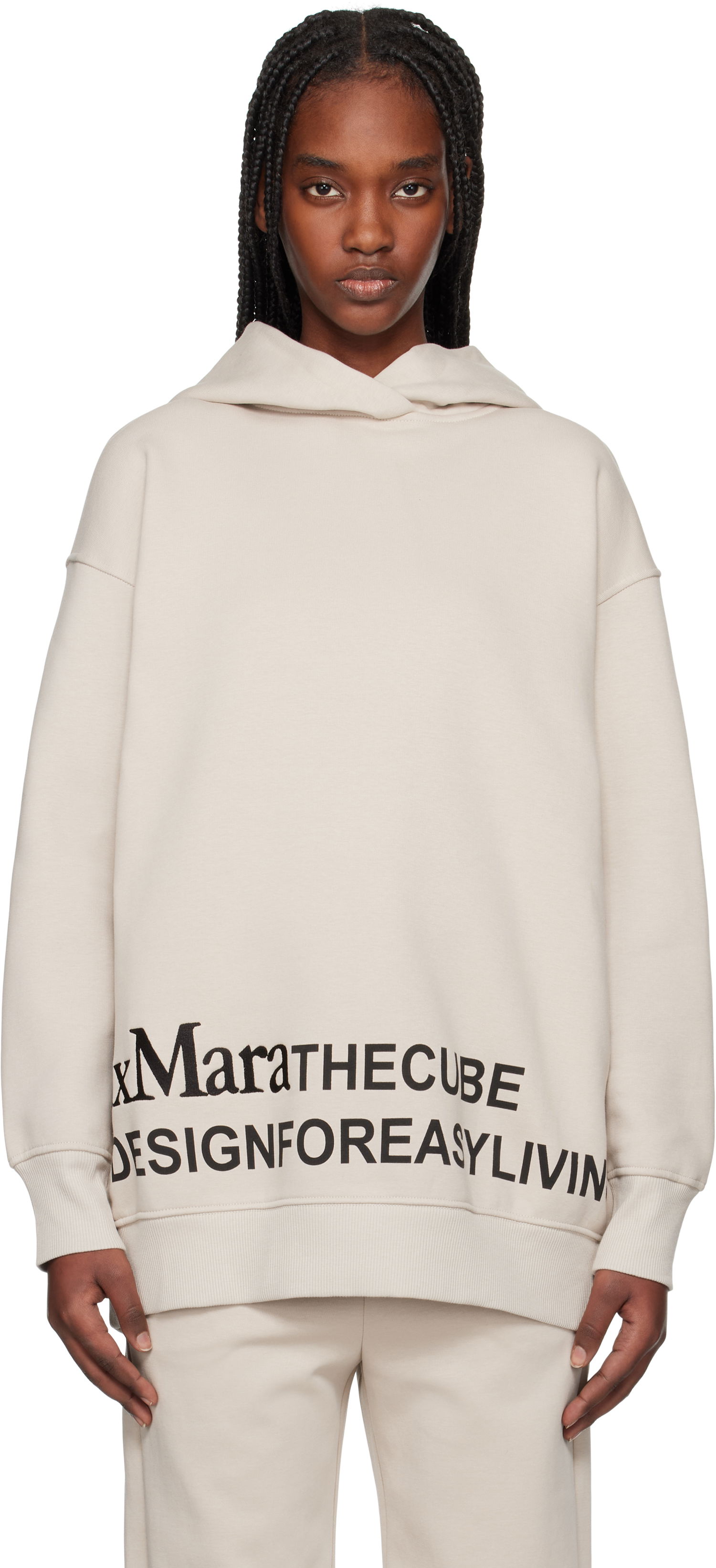Sweatshirt Max Mara Max Mara Felpa Hoodie Beige | 2519921021600, 0