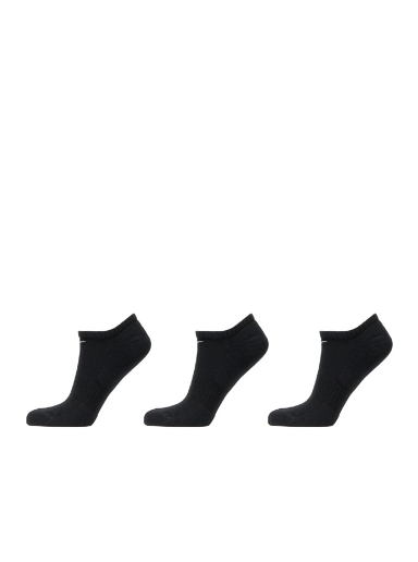 Underkläder och strumpor Nike No-Show Socks 3-Pack Svart | SX7673-010