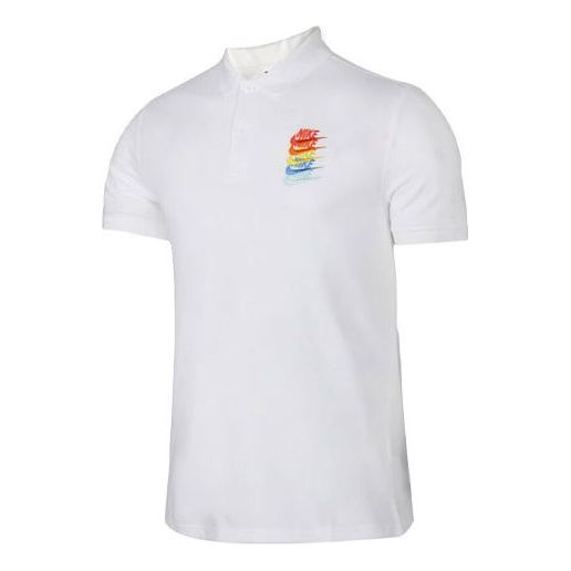 Polotröja Nike Sportswear Rainbow Gradient Polo Vit | CI9595-100