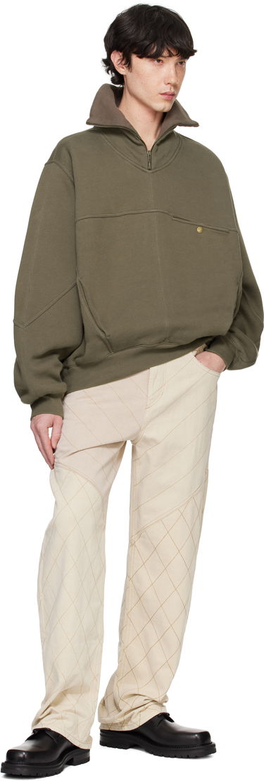Sweater ISABEL MARANT Isabel Marant Wilfrid Half-Zip Sweatshirt Grön | SW0139HA-B4M01H, 3