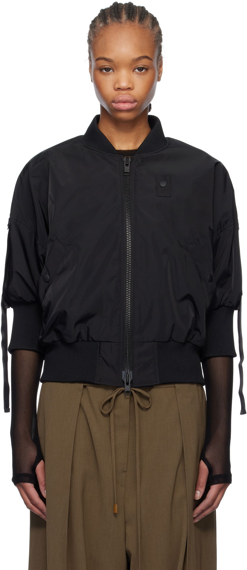 Bomberjacka Yohji Yamamoto Yohji Yamamoto Bomber Jacket Svart | FT-J53-600