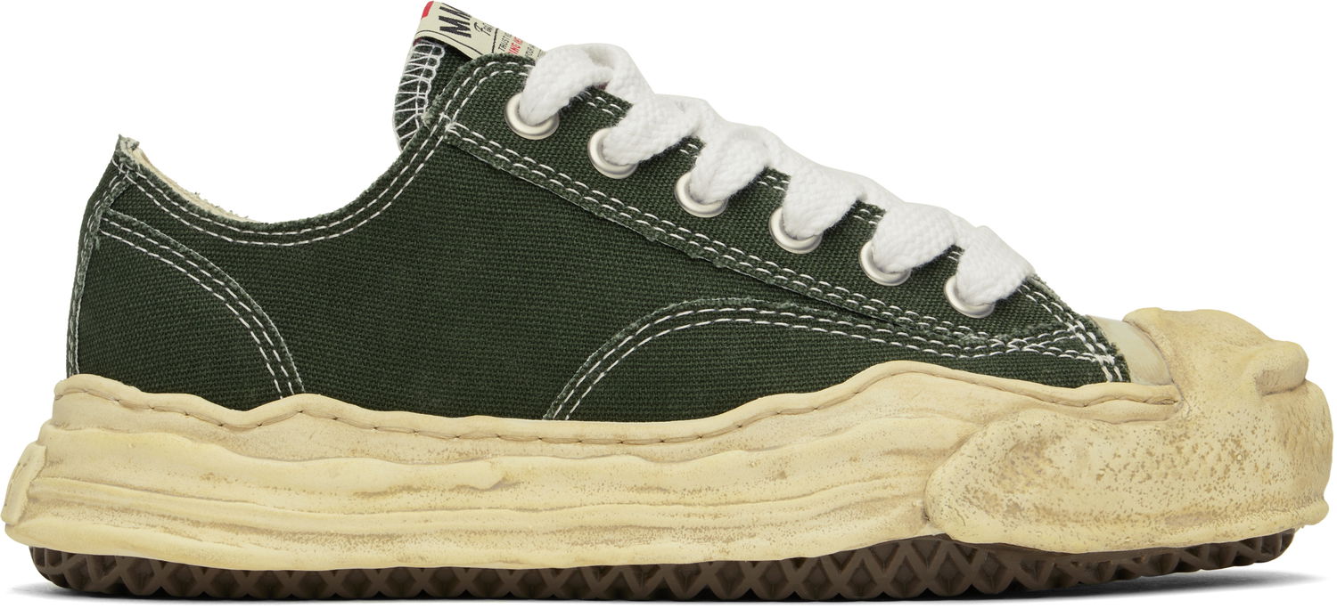 Sneakers och skor Maison MIHARA YASUHIRO Hank OG Dyed Sole Canvas Low-Top Grön | A13FW733, 0