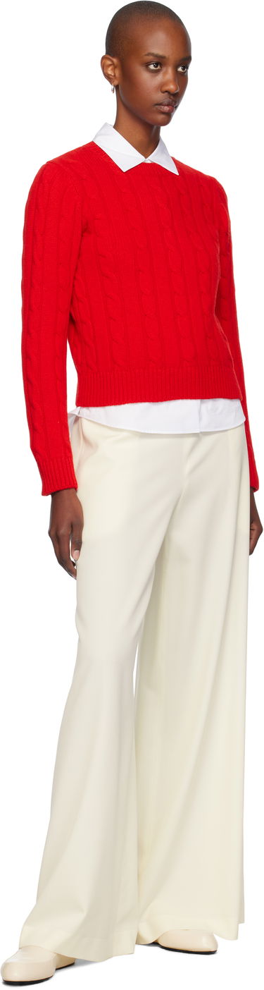 Sweater &Daughter Cable Crewneck Sweater Röd | F2304, 3