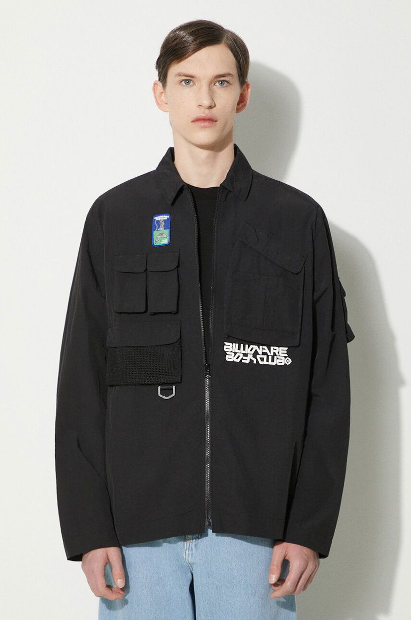 Skjorta BILLIONAIRE BOYS CLUB Billionaire Boys Club Multi Pocket Overshirt Svart | B24239