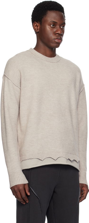 Sweater izzue Izzue Layered Sweater Beige | IZXKNN4123W4NBGT, 1