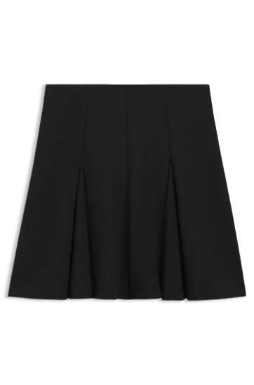 Kjol BOSS A-Line Mini Godet Skirt Svart | 50547632