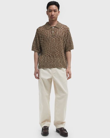 Sweater OBEY Andre Open Knit Polo Sweater Brun | 151000101-TOF, 2