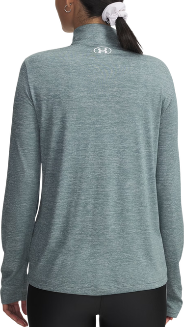 Sweatshirt Under Armour Tech Long Sleeve Quarter Zip Top Twist Turkos | 1384225-587, 2