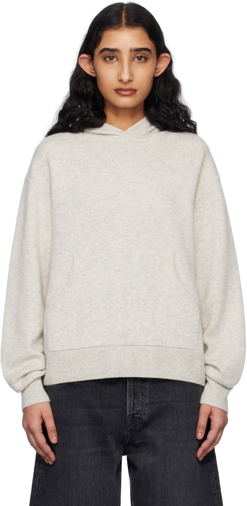 Sweatshirt Acne Studios Acne Studios Cashmere Hoodie Grå | B60353-