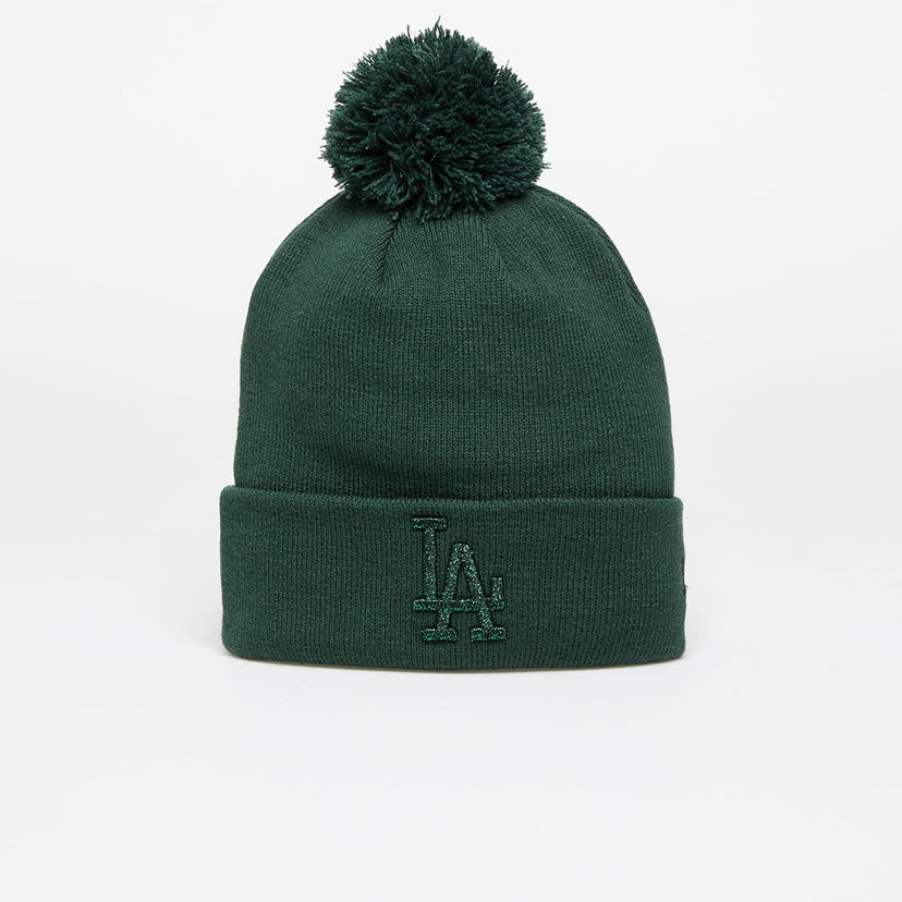 Mössa New Era Los Angeles Dodgers Beanie Metallic Bobble Dark Green Grön | 60580770