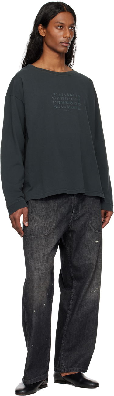 Sweater Maison Margiela Maison Margiela Printed Logo T-Shirt Svart | S50GC0715 S24575, 3