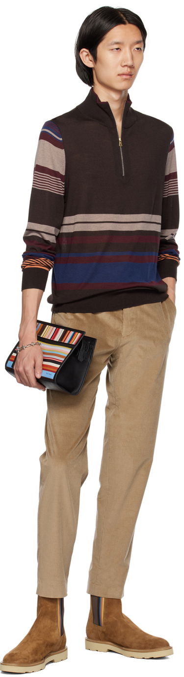 Byxor Paul Smith Paul Smith Four-Pocket Corduroy Trousers Beige | M1R-239X-L02065, 3