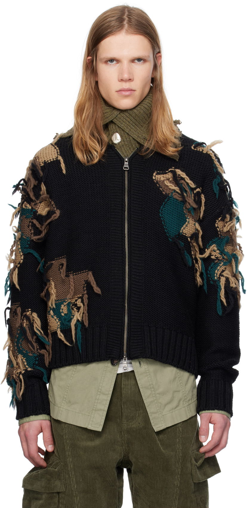 Sweater Andersson Bell Zip-Up Cardigan Svart | atb1153m
