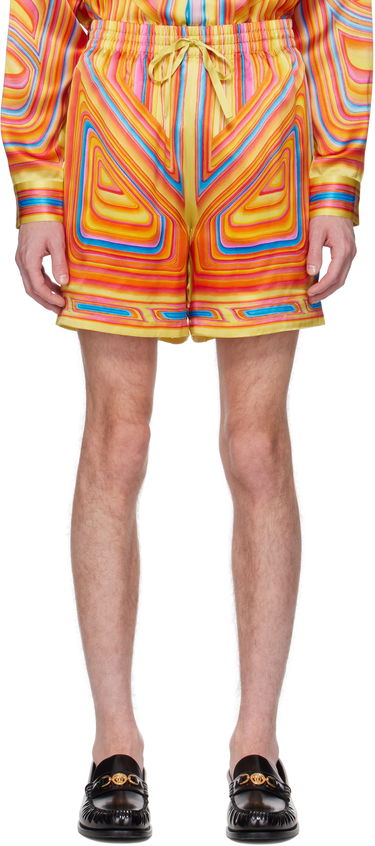 Shorts Casablanca Casablanca Low Rider Silk Shorts Flerfärgad | MS25-TR-012-01, 0