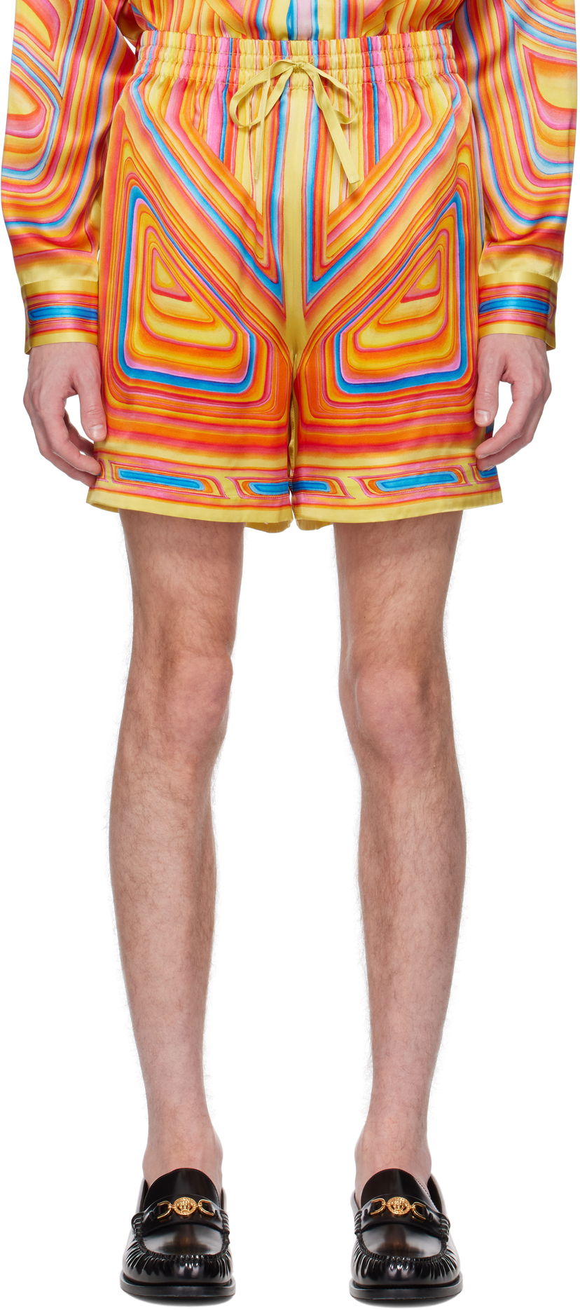 Shorts Casablanca Casablanca Low Rider Silk Shorts Flerfärgad | MS25-TR-012-01