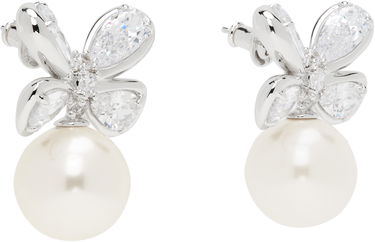 Örhängen SHUSHU/TONG YVMIN Edition Zirconia Butterfly Pearl Stud Earrings Vit | 24720WHT00DN2, 1