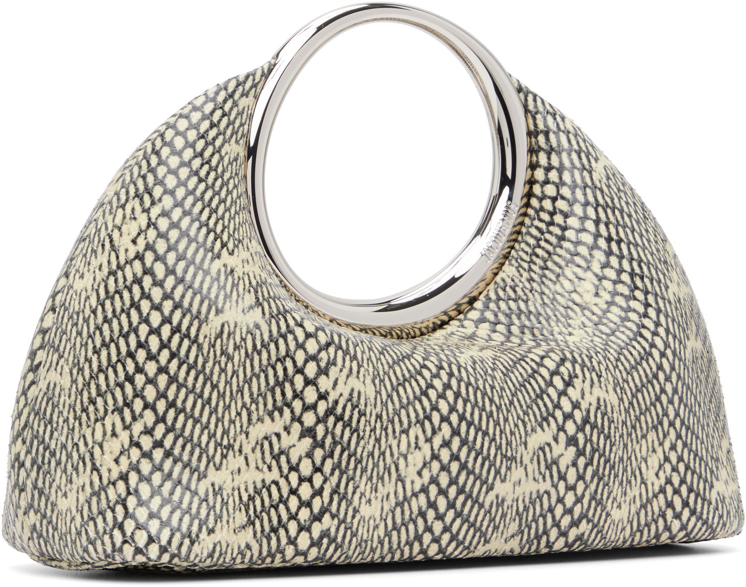 Handväska Jacquemus Jacquemus 'The small Calino' Snakeskin Hobo Bag Beige | 25E241BA395-3233, 1