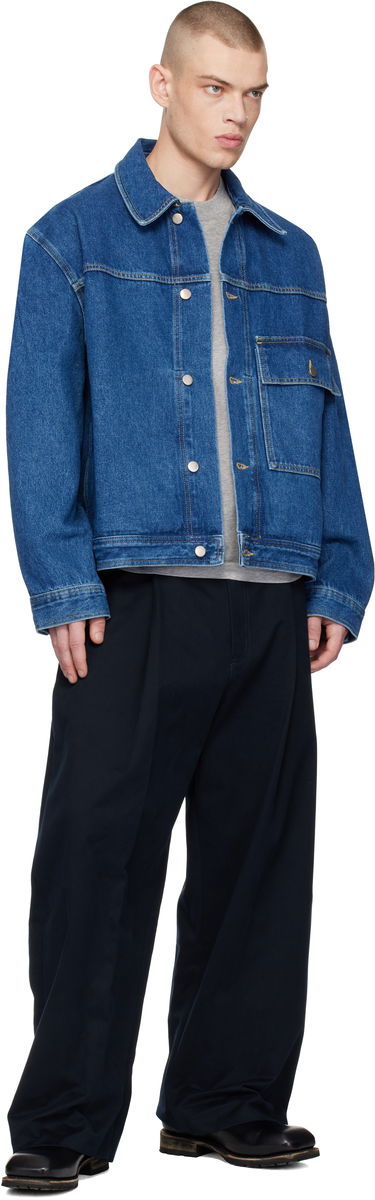 Jacka Studio Nicholson Studio Nicholson Petar Denim Jacket Blå | PETAR SNM-1079, 3