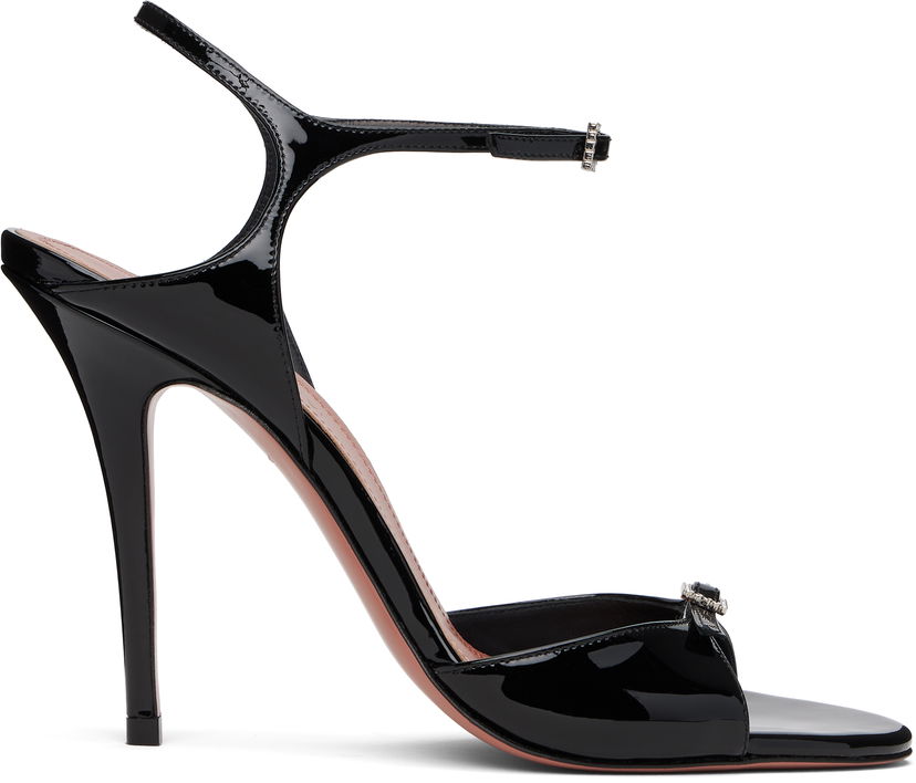 Tillbehör Amina Muaddi Amina Muaddi Adut Heeled Sandals Svart | ADUT SANDAL