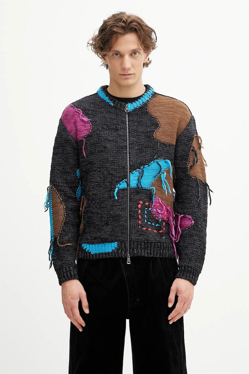 Sweater Andersson Bell Andersson Bell Intarisa Zip-Up Crewneck Cardigan Flerfärgad | atb1333u