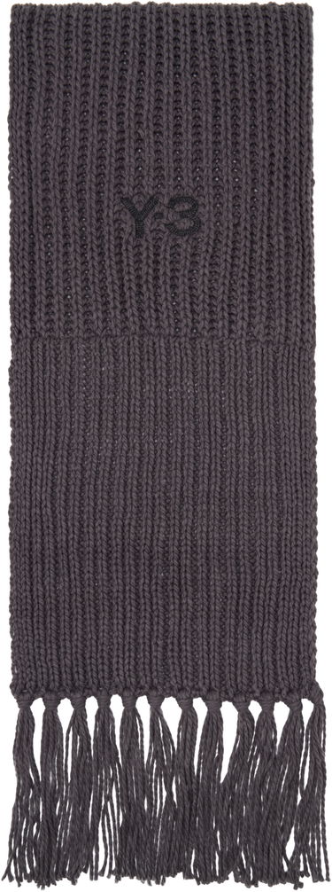 Halsduk Y-3 Y-3 Oversized Knit Scarf with Tassels Grå | KC0413, 0