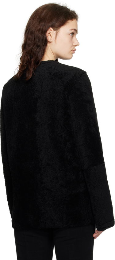 Jacka TOTEME TOTEME Zipped Teddy Shearling Jacket Svart | 251-WRO0184-LE0048, 2