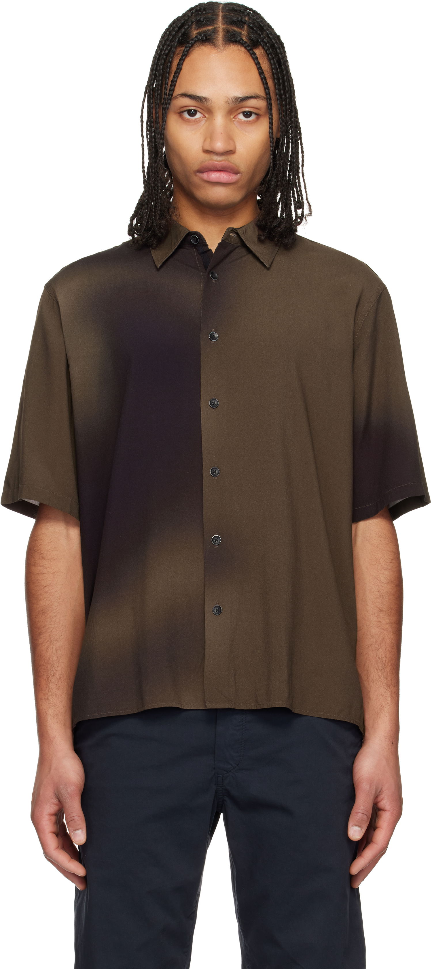 Skjorta rag & bone Rag & Bone Dalton Printed Shirt Brun | MBW24HA013PTML, 0