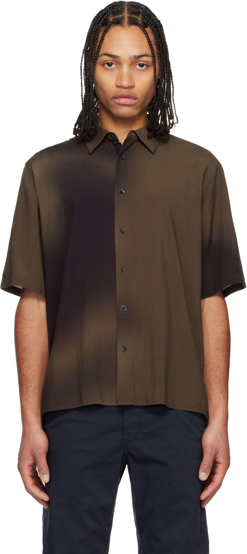 Skjorta rag & bone Rag & Bone Dalton Printed Shirt Brun | MBW24HA013PTML