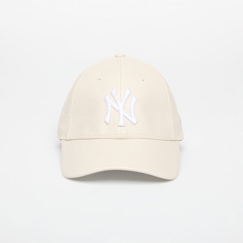 Keps New Era New Era MLB Crinkled PU 9FORTY New York Yankees Adjustable Cap Beige | 60595393