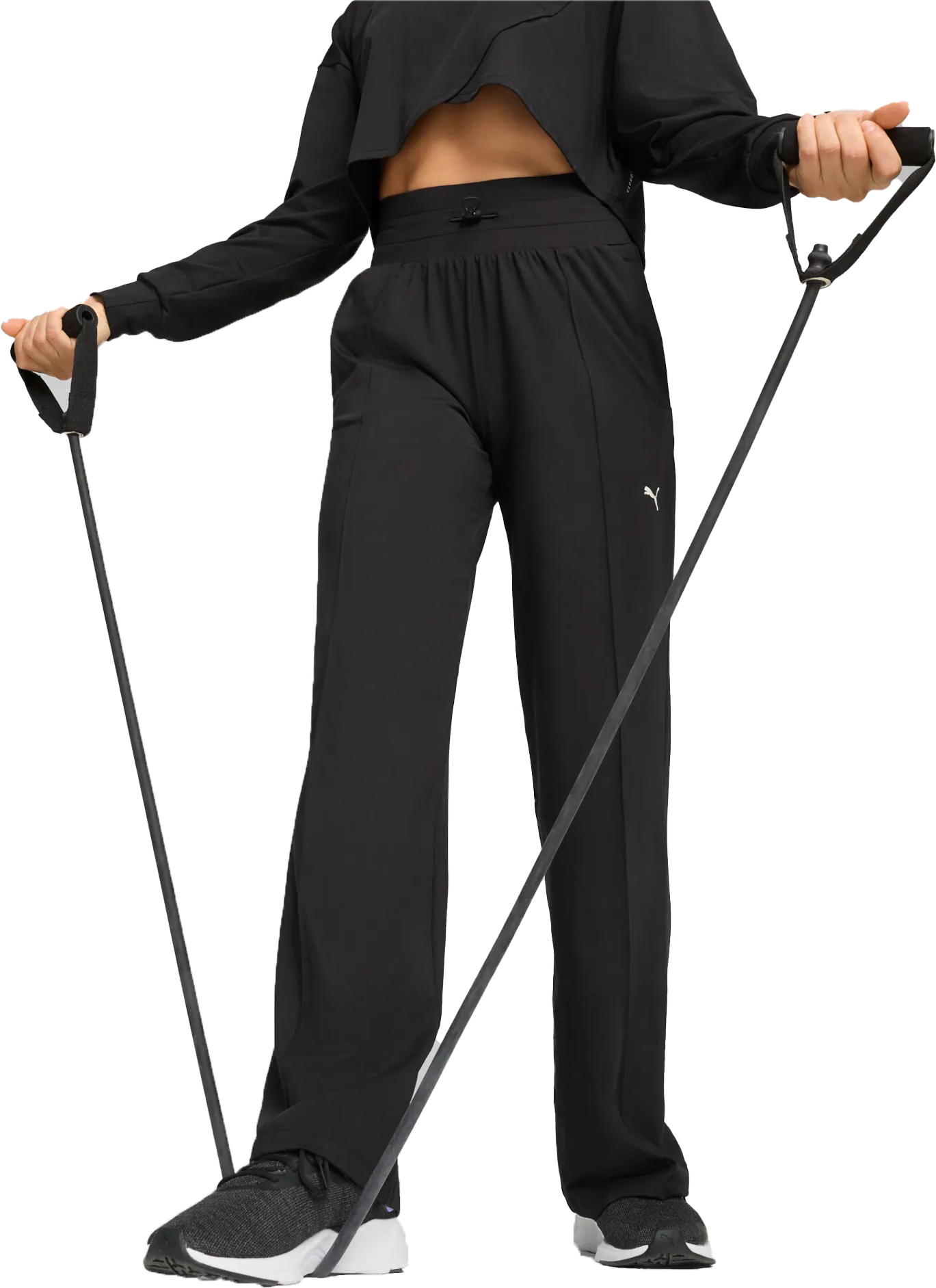 Träningsoverall Puma Puma CLOUDSPUN HW Wide Leg Pants Svart | 525764-01, 0