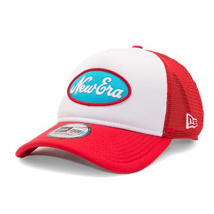 Keps New Era 9FORTY A-Frame Trucker Oval Red / White One Size Röd | 60435036, 0