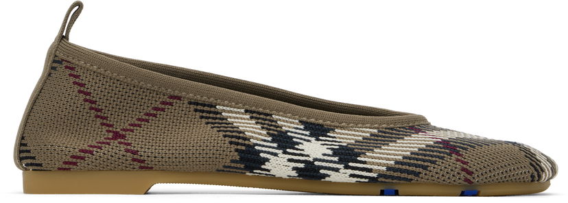 Klä Burberry Burberry Check Ballerina Flats Brun | 8101054