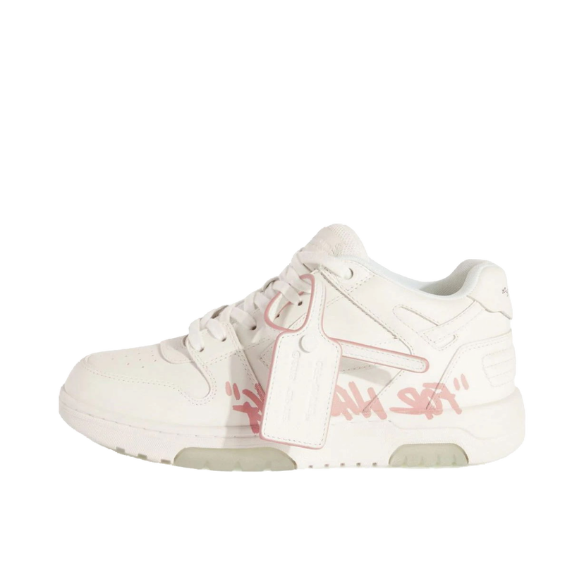 Sneakers och skor Off-White Out Of Office ''For Walking'' White Pink (Women's) Vit | OWIA259C99-LEA007-0130