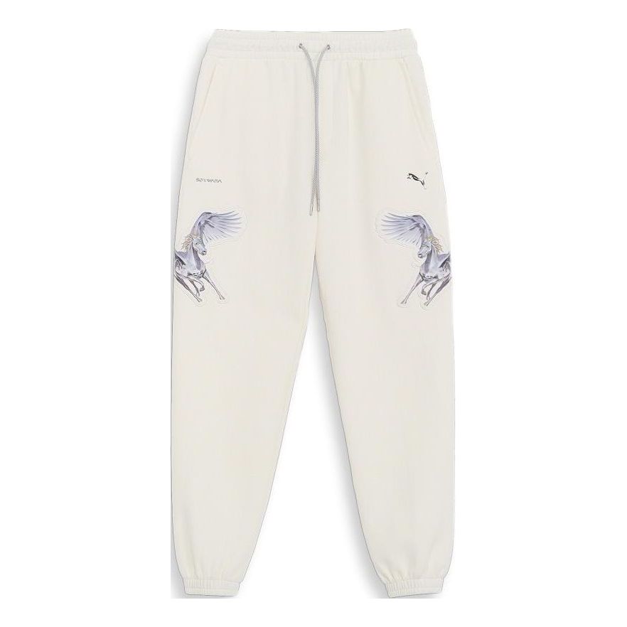 Träningsbyxor Puma Sorayama Graphic Print Sweatpants Beige | 622611-65, 0