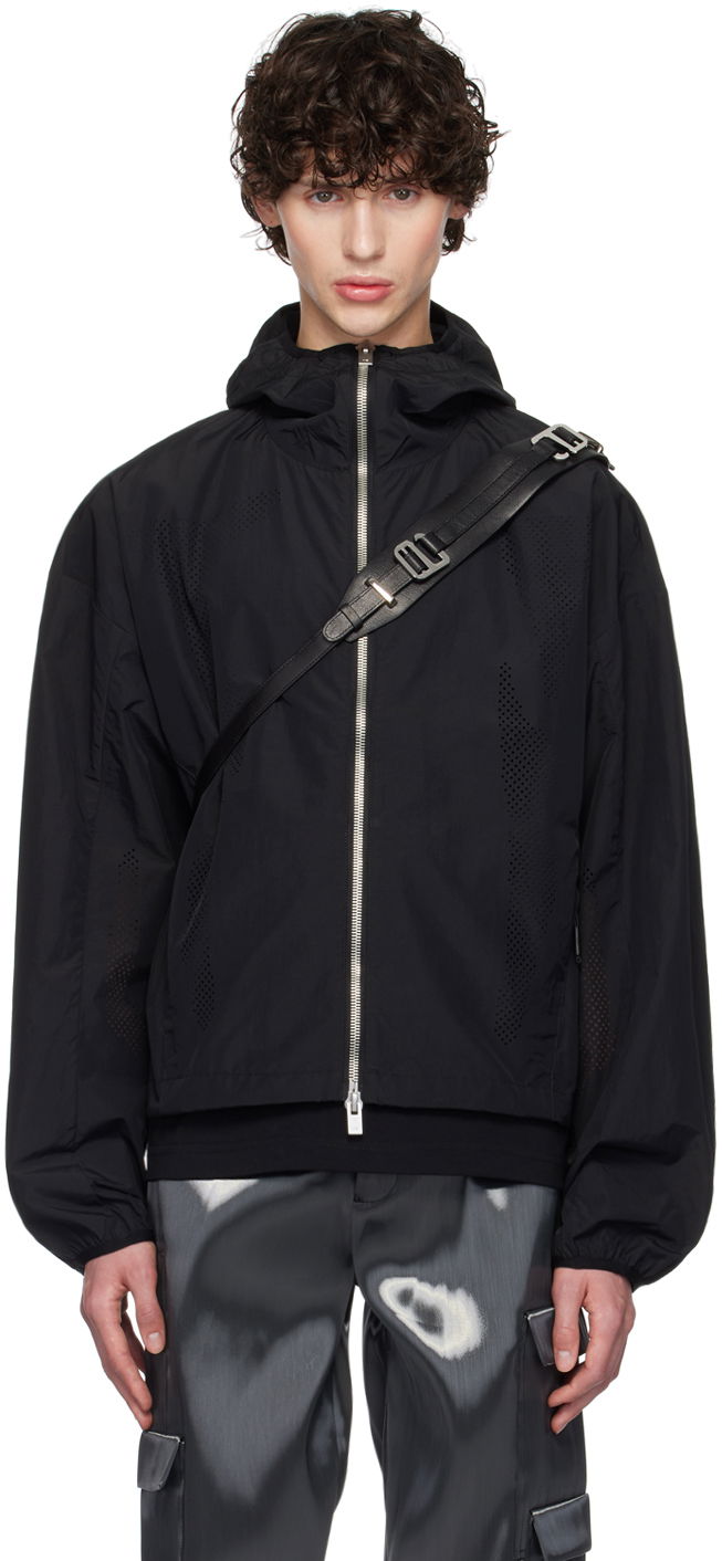 Vindjacka HELIOT EMIL Windbreaker Jacket With Detachable Sling Svart | PREAW24_M_02_127_BLK01