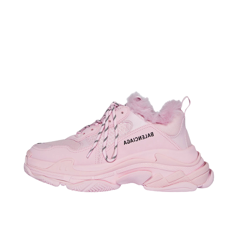 Sneakers och skor Balenciaga Triple S Fake Fur Pink W Rosa | 668562W3CQ55000