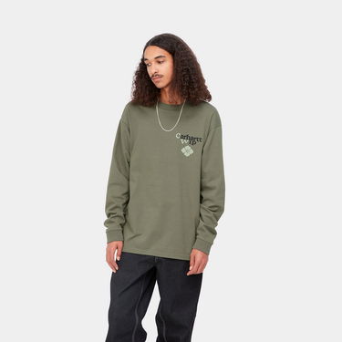 T-shirt Carhartt WIP L/S Buffalo T-Shirt Grön | I031388_1CJ_XX, 2